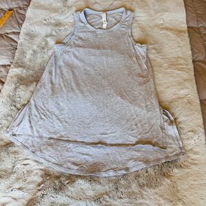 Lululemon Top Womens XS Tank Sleeveless Gray Pima Cotton Knit